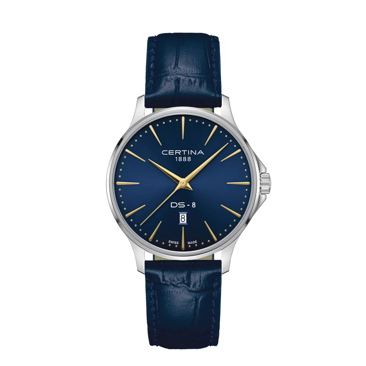 Certina DS-8 Gent 40mm m. Blå Læderrem – C0454101604100