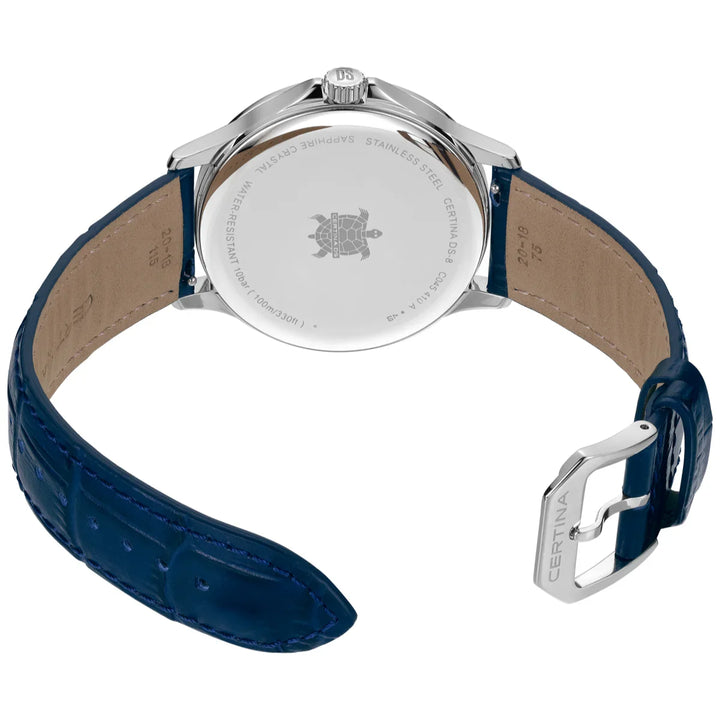 Certina DS-8 Gent 40mm m. Blå Læderrem – produktbillede 2
