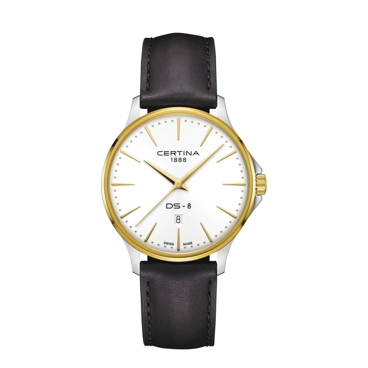 Certina DS-8 Gent 40mm m. Brun Læderrem – C0454102603100