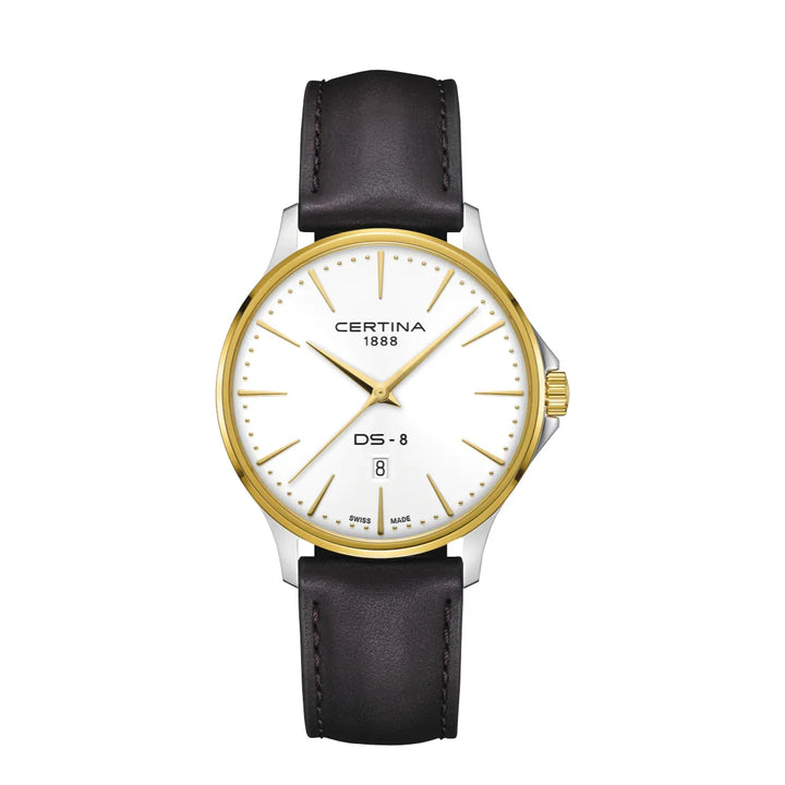 Certina DS-8 Gent 40mm m. Brun Læderrem – C0454102603100