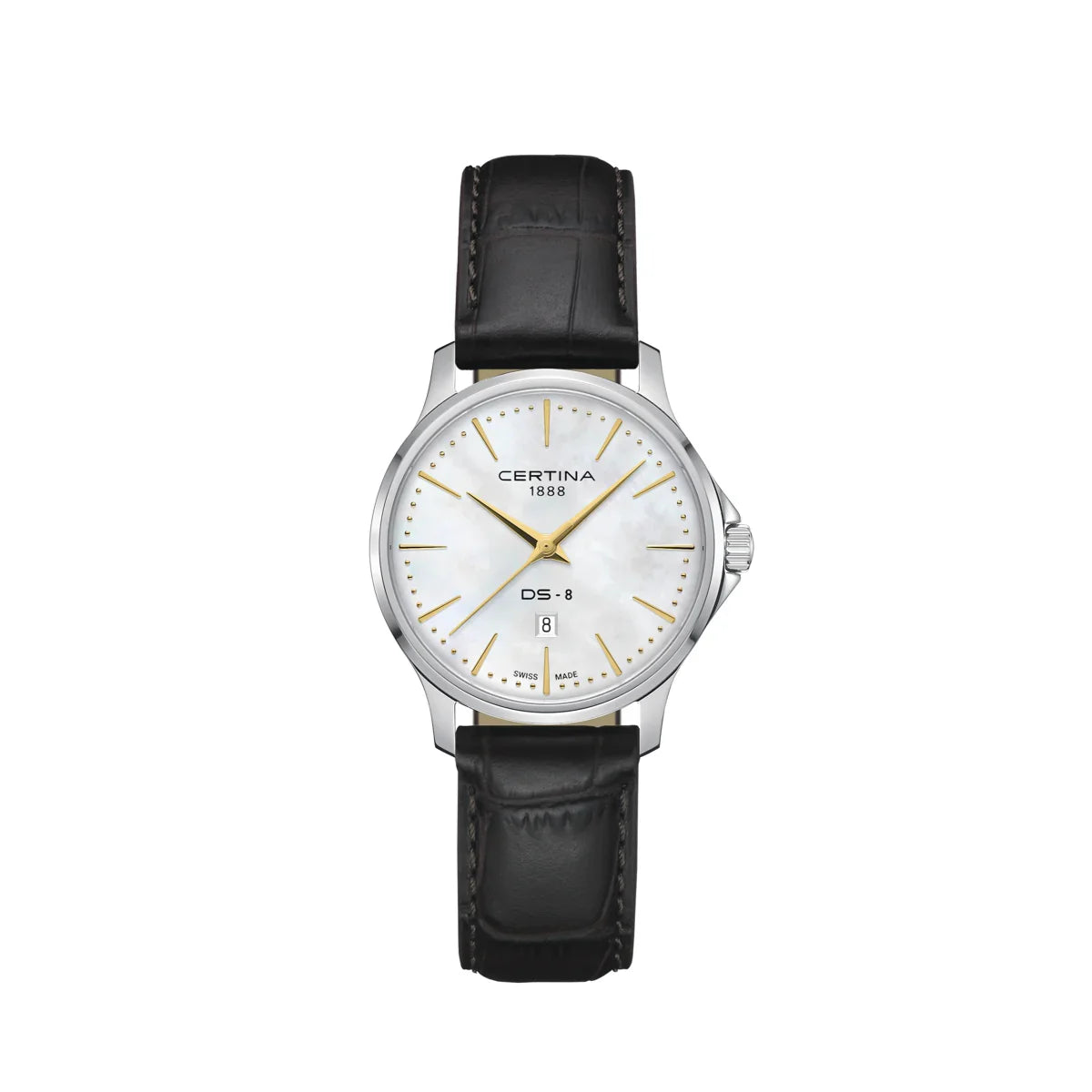 Certina DS-8 Lady 31mm m. Brun Læderrem – C0450101611100