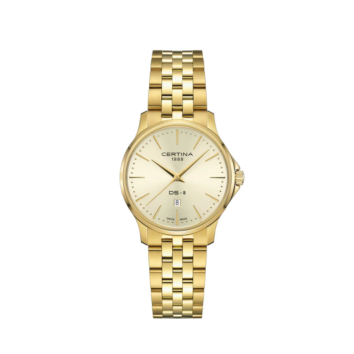 Certina DS-8 Lady 31mm m. Guld PVD – C0450103336100