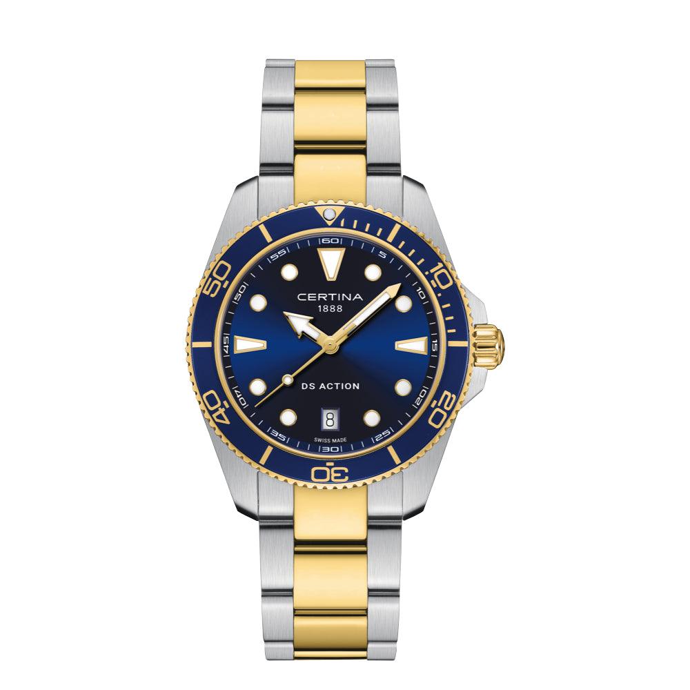 Certina DS Action Blå Urskive PVD 40mm - Quartz – C0484102204100