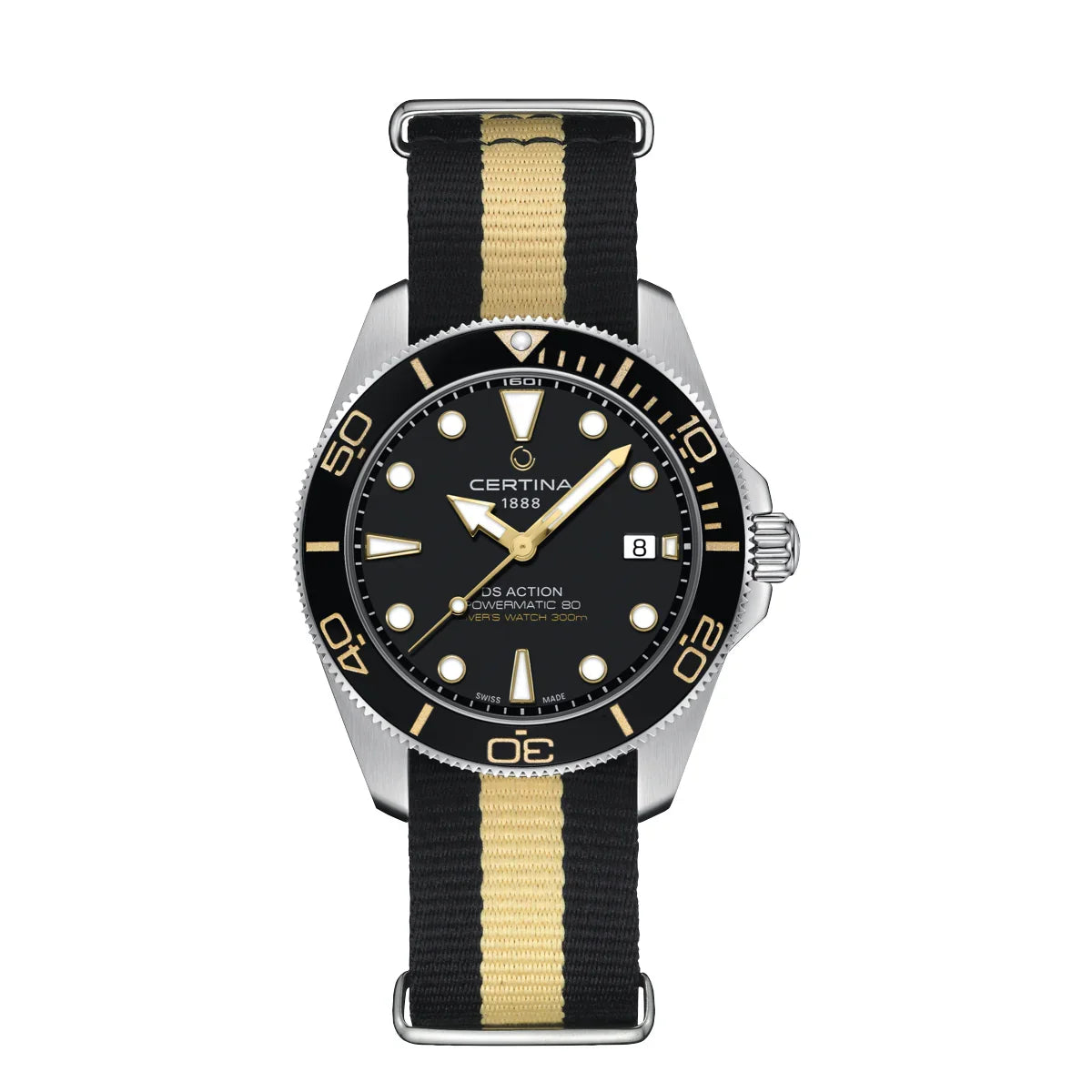 Certina DS Action Diver 40 mm Powermatic 80 - Nato Rem – C0484071805101