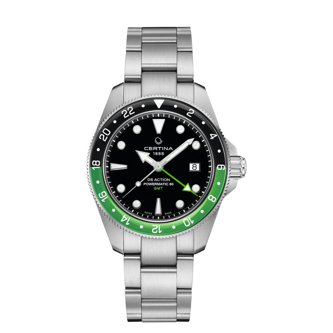 Certina DS Action GMT Powermatic 80 - Sort Urskive – C0329291105100