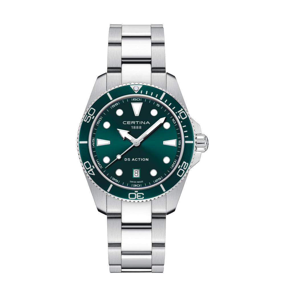 Certina DS Action Grøn Urskive - Quartz – C0484101109100