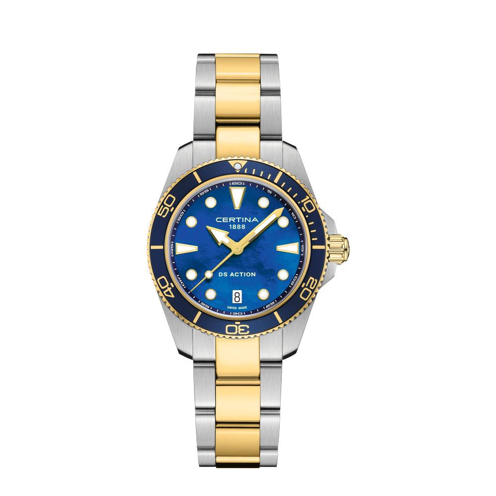 Certina DS Action Ocean Blue Perlemor 34,5mm - Quartz – C0482102213100