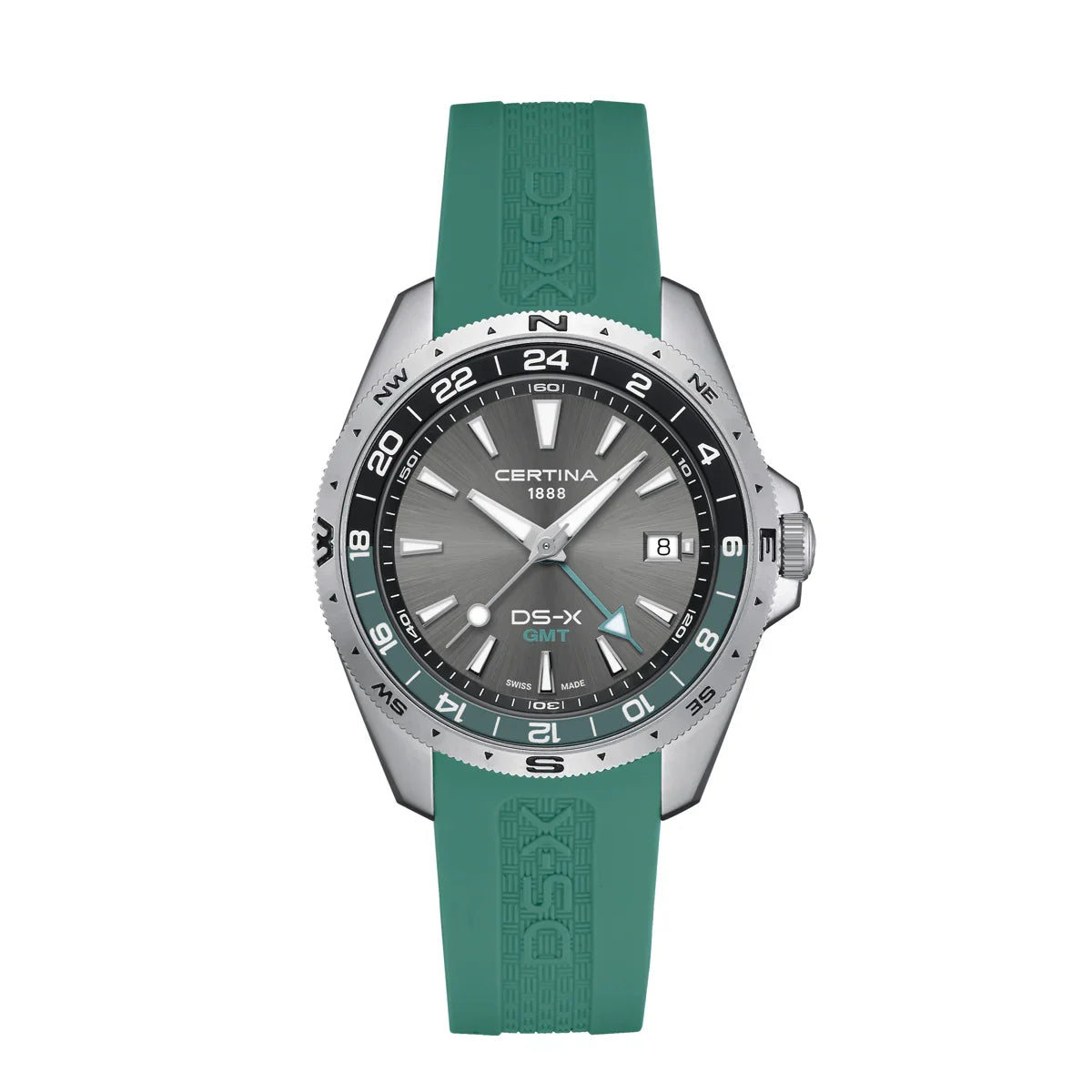 Certina DS-X GMT 41mm Med Gummirem – C0474521708100