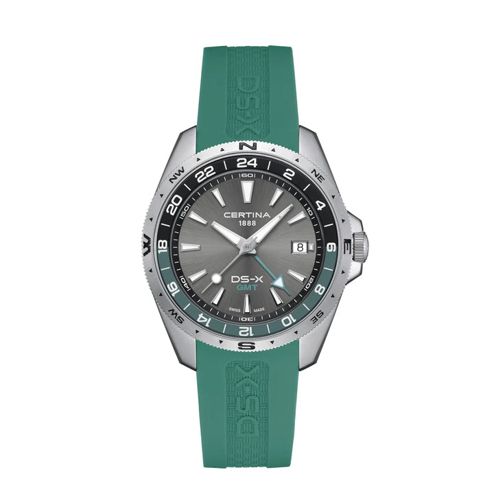 Certina DS-X GMT 41mm Med Gummirem – C0474521708100