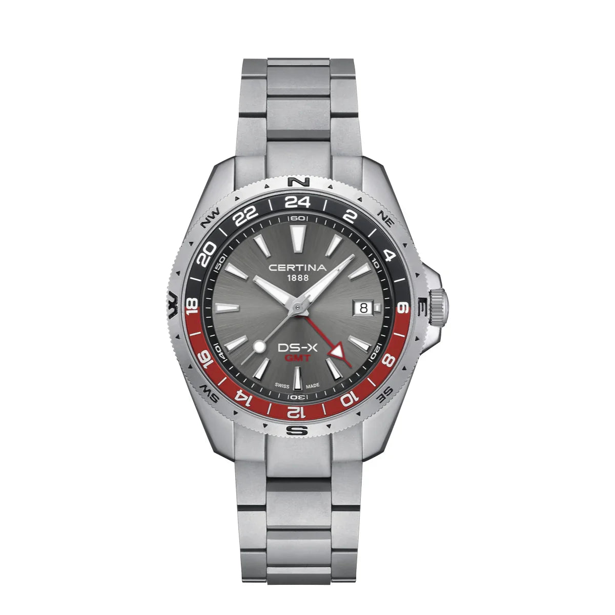 Certina DS-X GMT Grå Urskive 41mm – C0474521108101