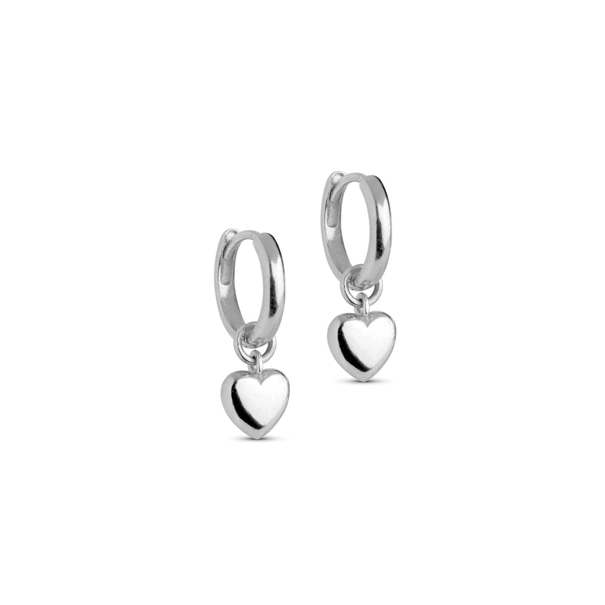 Enamel Amore Sølv Hoops - E376S – E376S