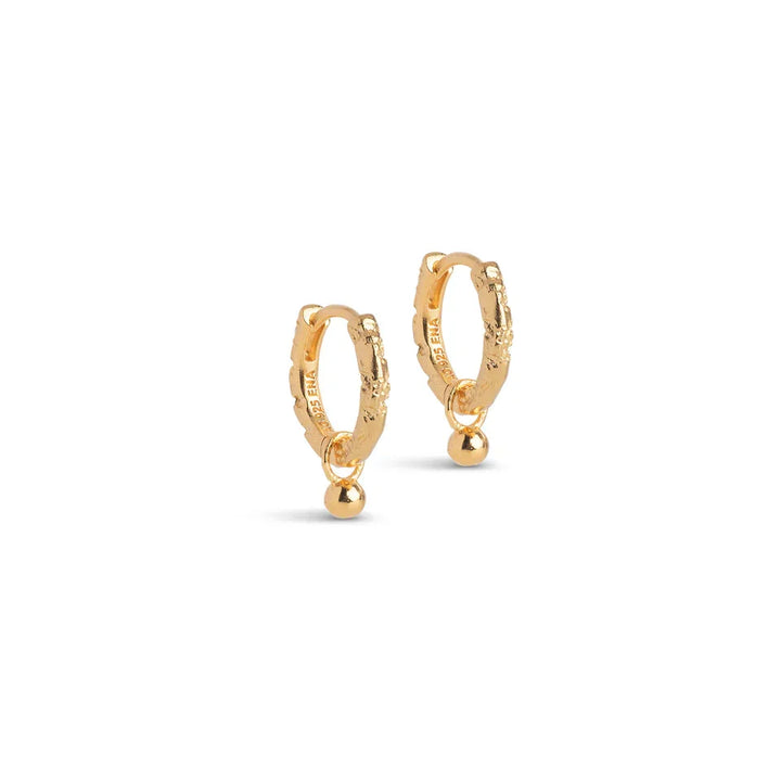 Enamel Belle Hoops I Forgyldt Sølv – E245GM