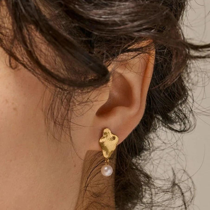 Enamel Caia Small Earrings - E374GM – E374GM
