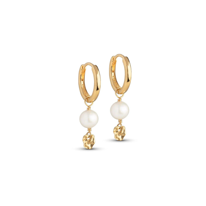 Enamel Cara Forgyldte Hoops - E372GM – E372G