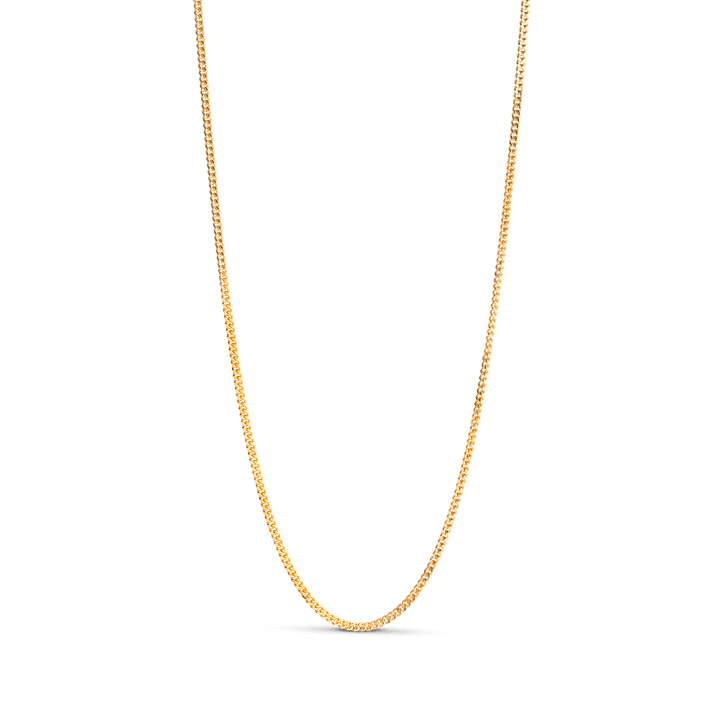 Enamel Curb Chain Necklace Forgyldt Sølv - N115G – N115G