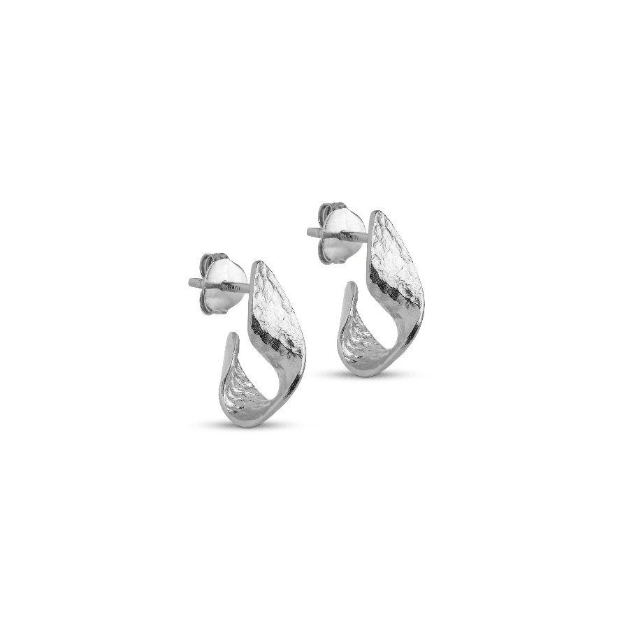 Enamel Daia Hoops I Sølv - E343SM – E343SM