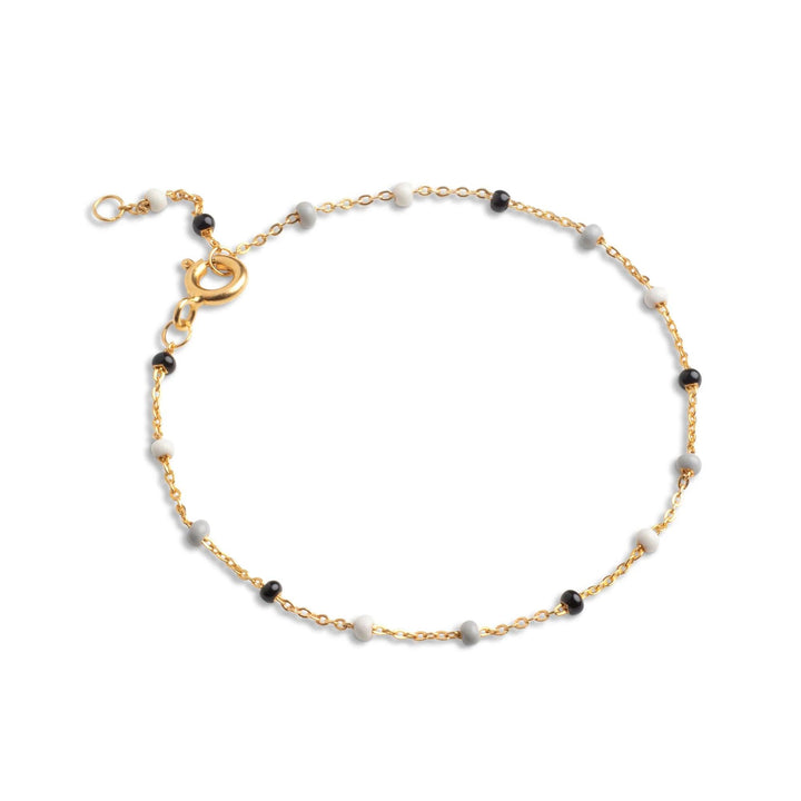 Enamel Lola Salt 'n' Pepper Armbånd - B66G-SaltPepper – B66G-SaltPepper