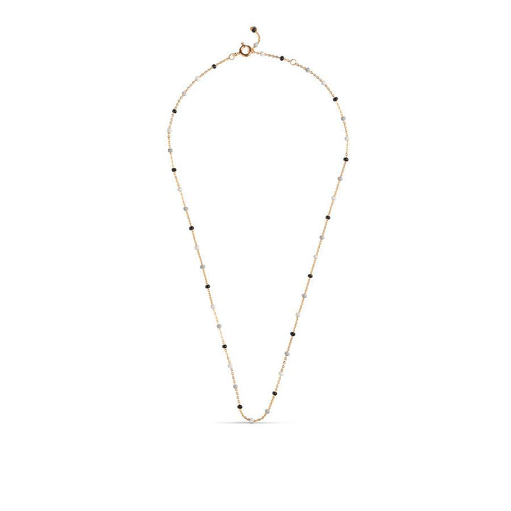 Enamel Lola Salt 'n' Pepper Necklace - N55G-SaltPepper – produktbillede 2