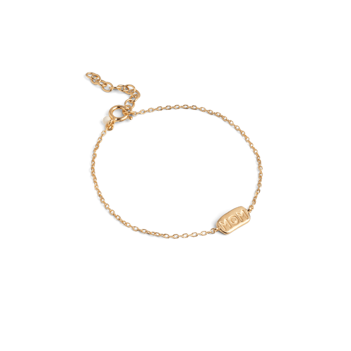Enamel Mom Bracelet I Forgyldt Sølv - B132G – B132G