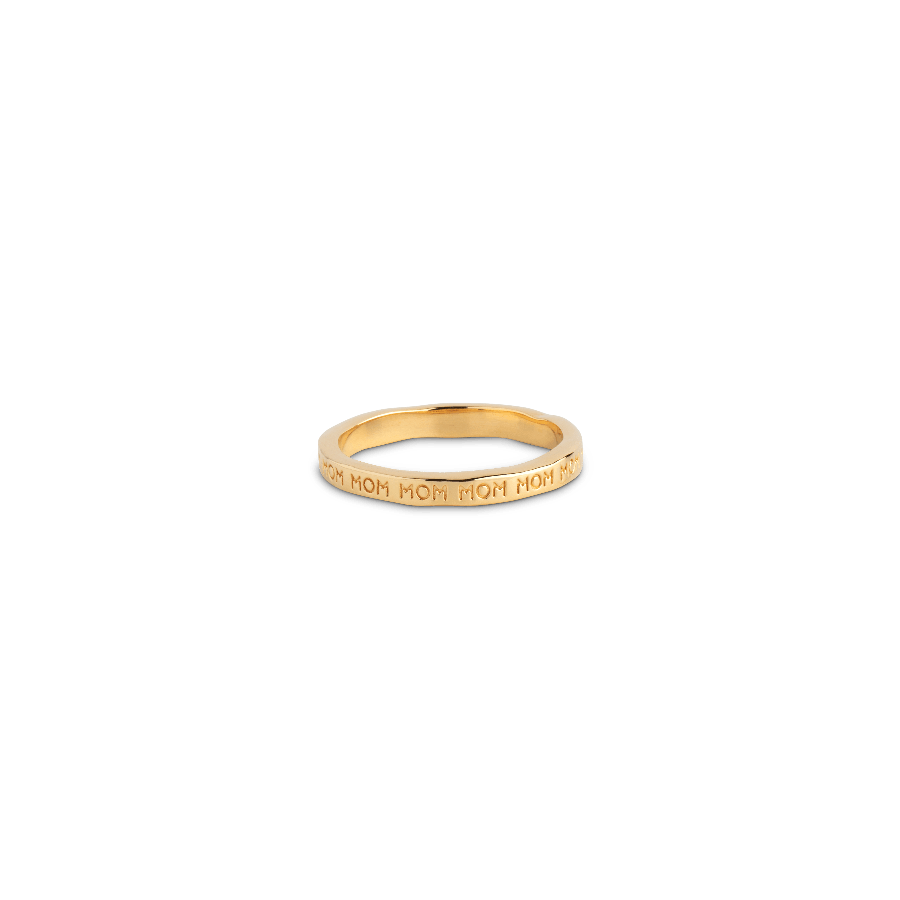 Enamel Mom Forgyldt Ring - R86G – R86G-001