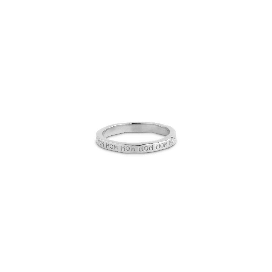 Enamel Mom Sølv Ring - R86S – R86S-001