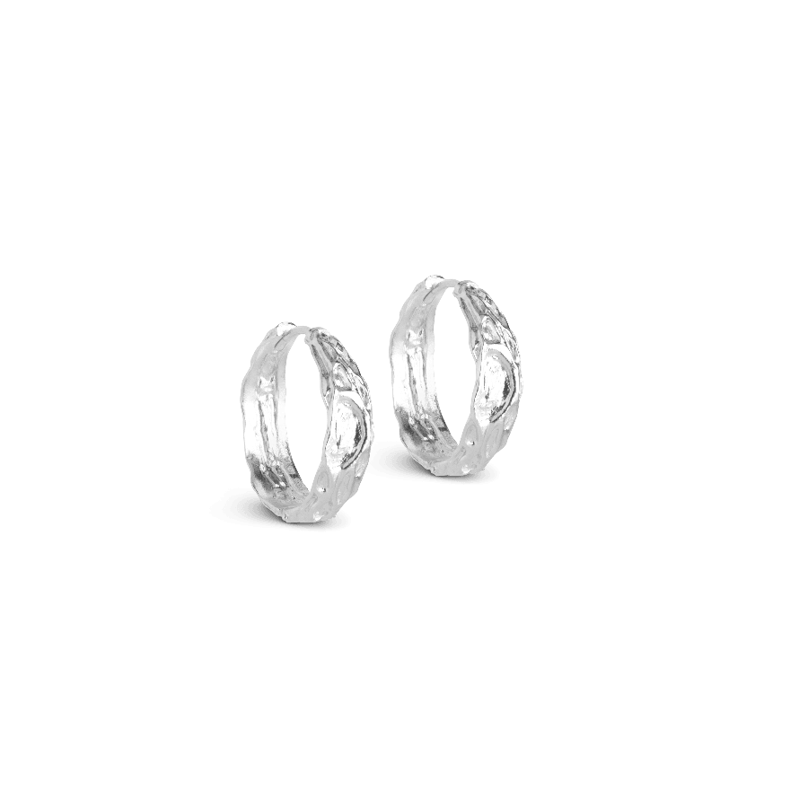 Enamel Nela Sølv Hoops 20 mm - E370SM – E370SM