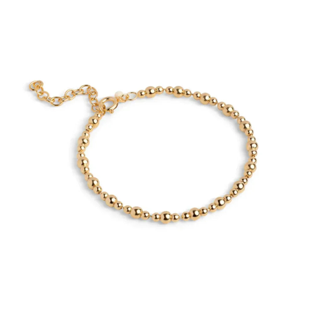 Enamel Norma Bead Armbånd I Forgyldt Sølv – B151G