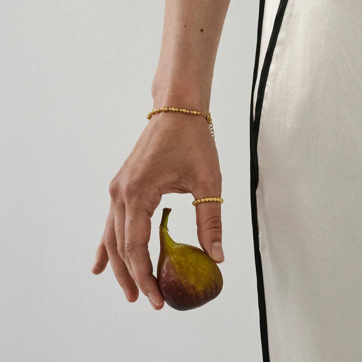 Enamel Norma Bead Armbånd I Forgyldt Sølv – produktbillede 2