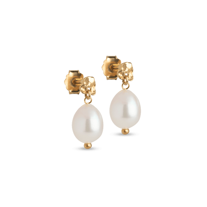 Enamel Poe Pearl Studs - E384GM-Pearl – E384GM-Pearl