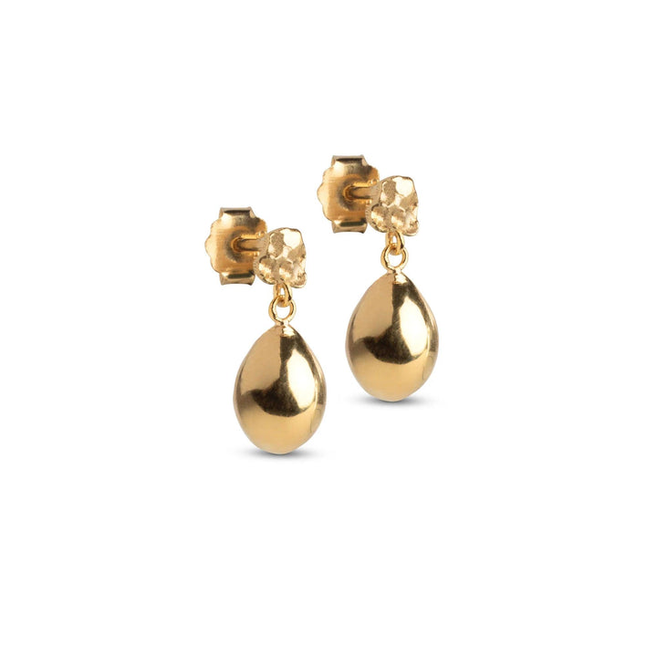 Enamel Poe Studs - Forgyldte Ørestikker - E385GM – E385GM