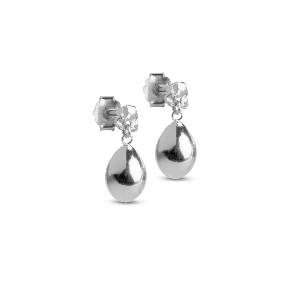 Enamel Poe Studs I Sølv – E385SM