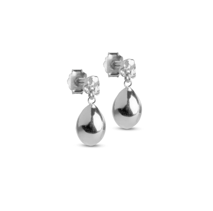 Enamel Poe Studs I Sølv – E385SM