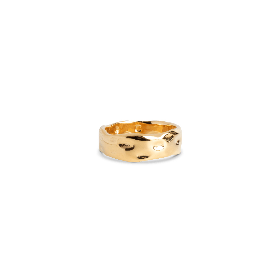 Enamel Sandra Forgyldt Ring - R91G Str 57 – R91G-003