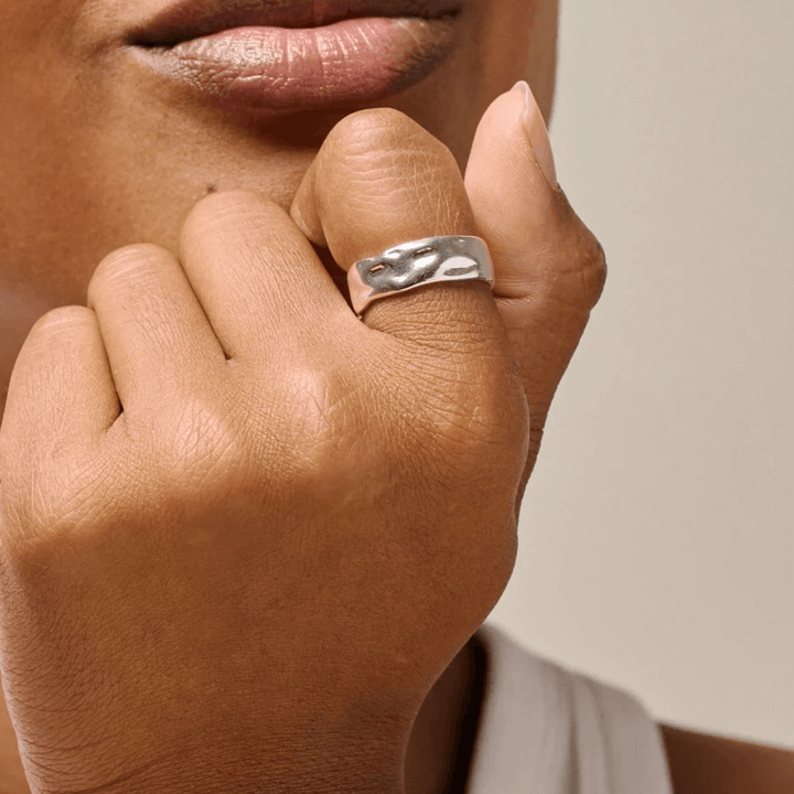 Enamel Sandra Sølv Ring - R91S str 52 – produktbillede 2
