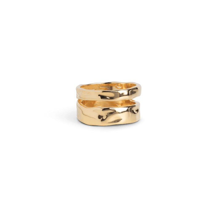 Enamel Sandra Statement Ring - Forgyldt - R92G – R92G-001