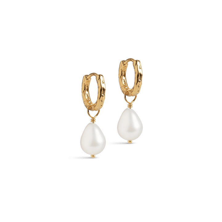 Enamel Significant Pearl Hoop - E324GM – E324GM