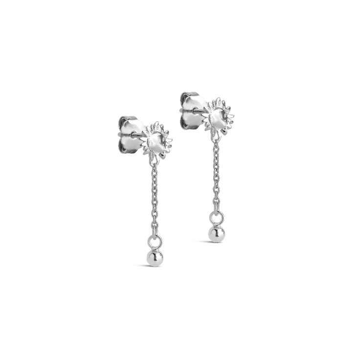 Enamel Sunshine Drop Earrings I Sølv – E423S