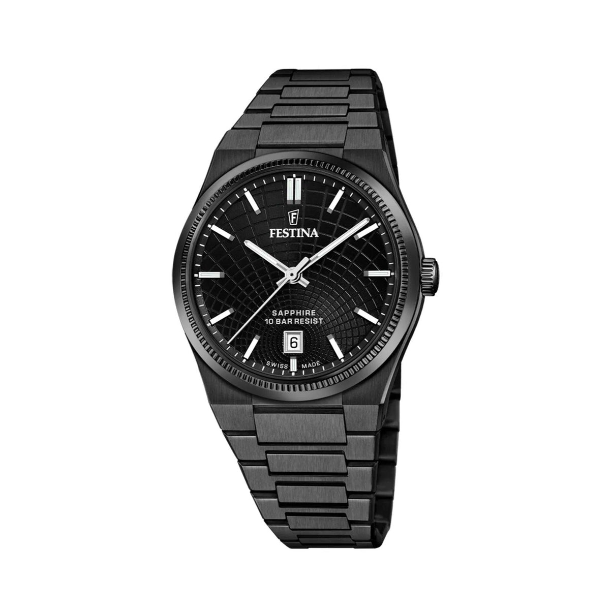 Festina Herreur Swiss Made Sort PVD – F20080/1