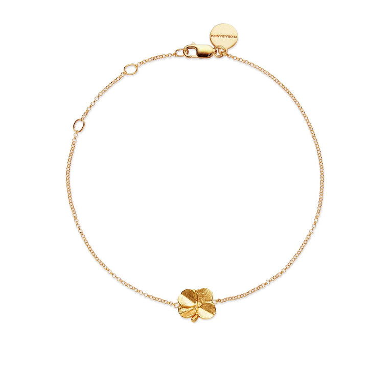 Flora Danica Firkløver Armbånd - Sølv Forgyldt – 907.FLC-BR-G