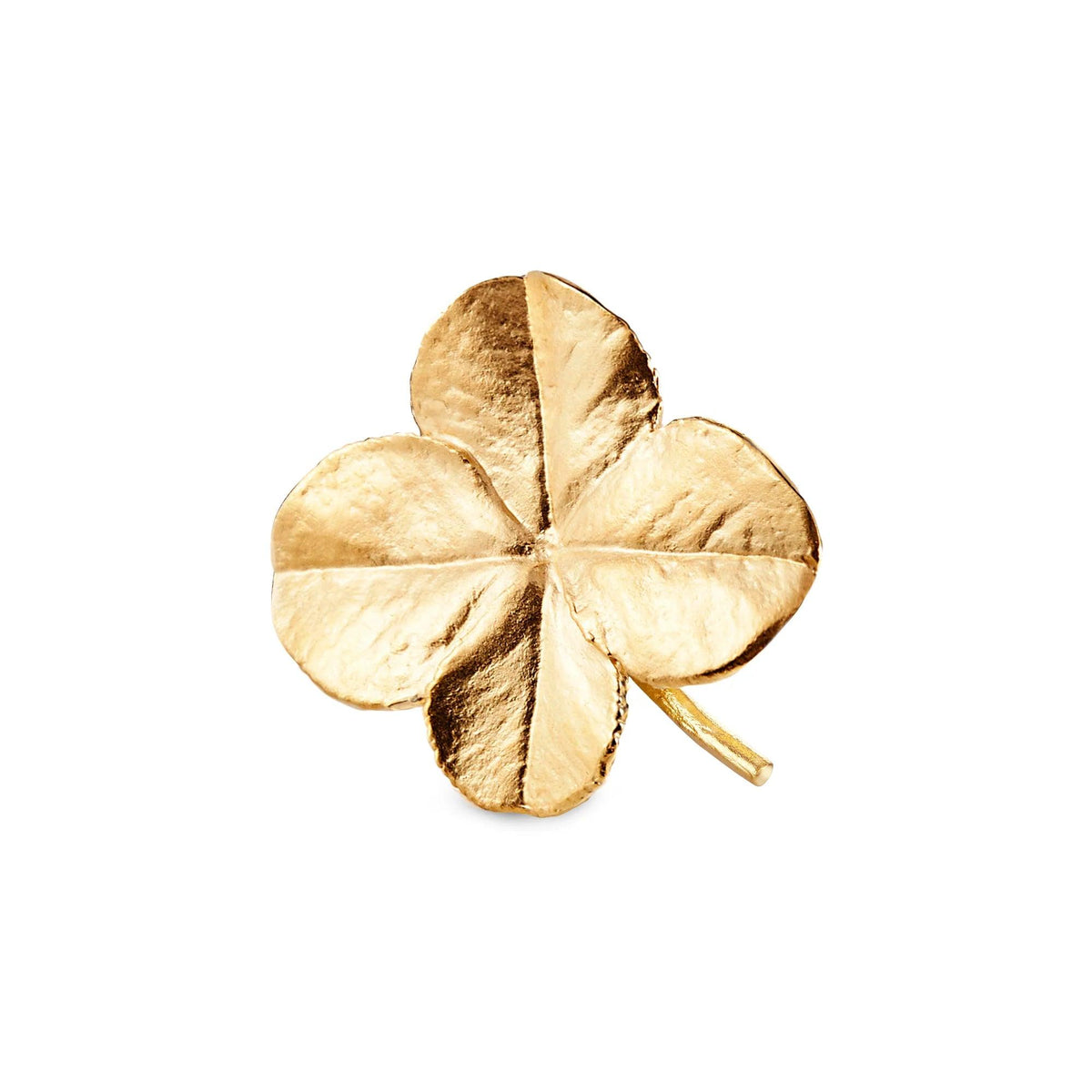 Flora Danica Firkløver Broche - Sølv Forgyldt – 907.FLC-BRO-G