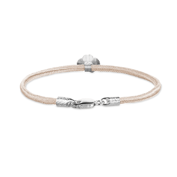 Flora Danica Firkløver Silke Armbånd Rosa - Sølv – produktbillede 2