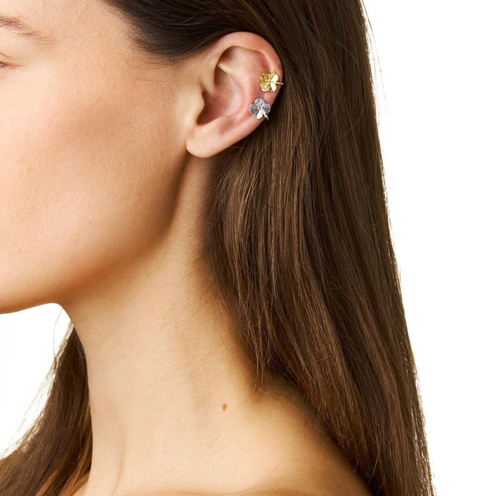 Flora Danica Firkløver Sølv Earcuff – produktbillede 2