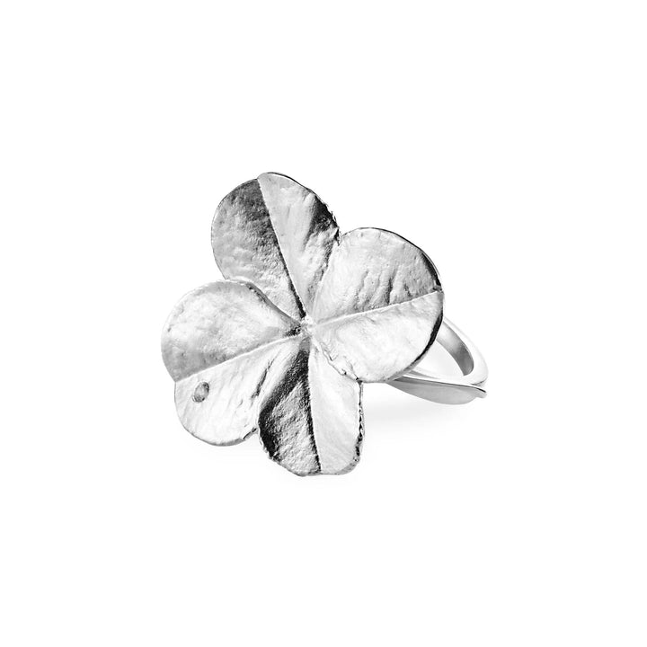 Flora Danica Firkløver Statement Ring - Sølv – 907.FLC-STRI-S-001
