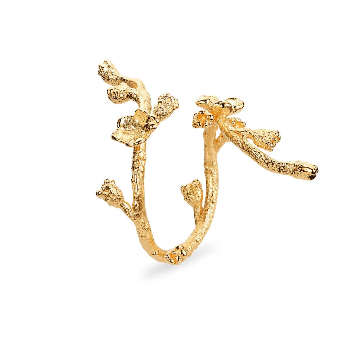 Flora Danica Forglemmigej Statement Ring – FMN-STRI-G-001
