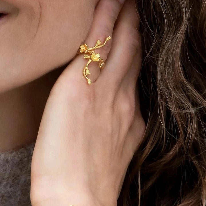 Flora Danica Forglemmigej Statement Ring – produktbillede 2