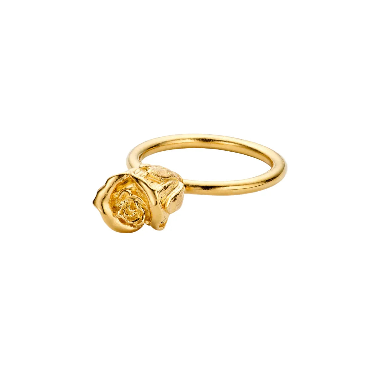 Flora Danica Rose Statement Ring Forgyldt – ROS-RI-G-001