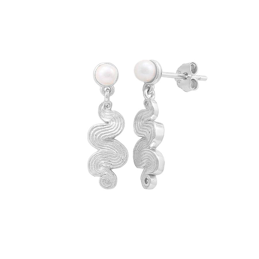 Hultquist Copenhagen Audrey Pearl Sølv Ørestikker – S08586S