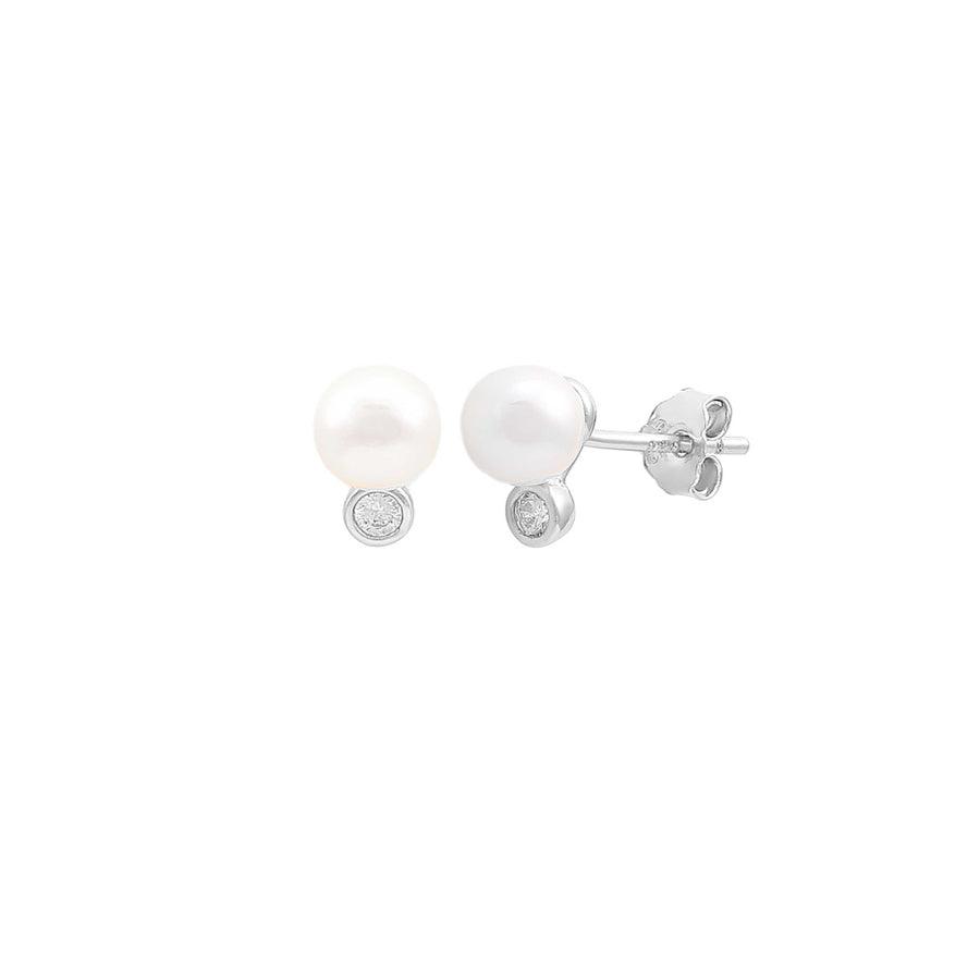 Hultquist Copenhagen Harper Pearl Sølv Ørestikker – S08605S