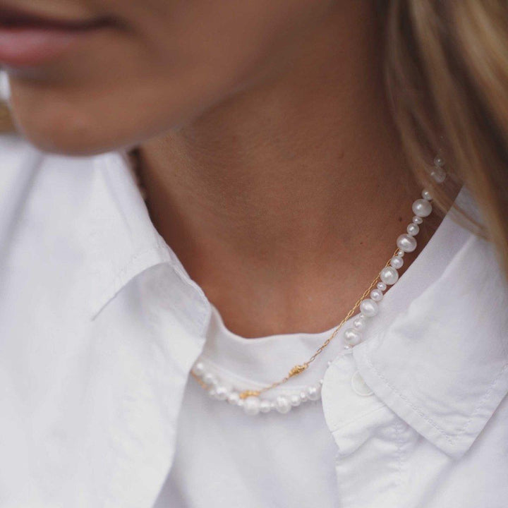 Hultquist Copenhagen Josephine Perle Halskæde – S08558G