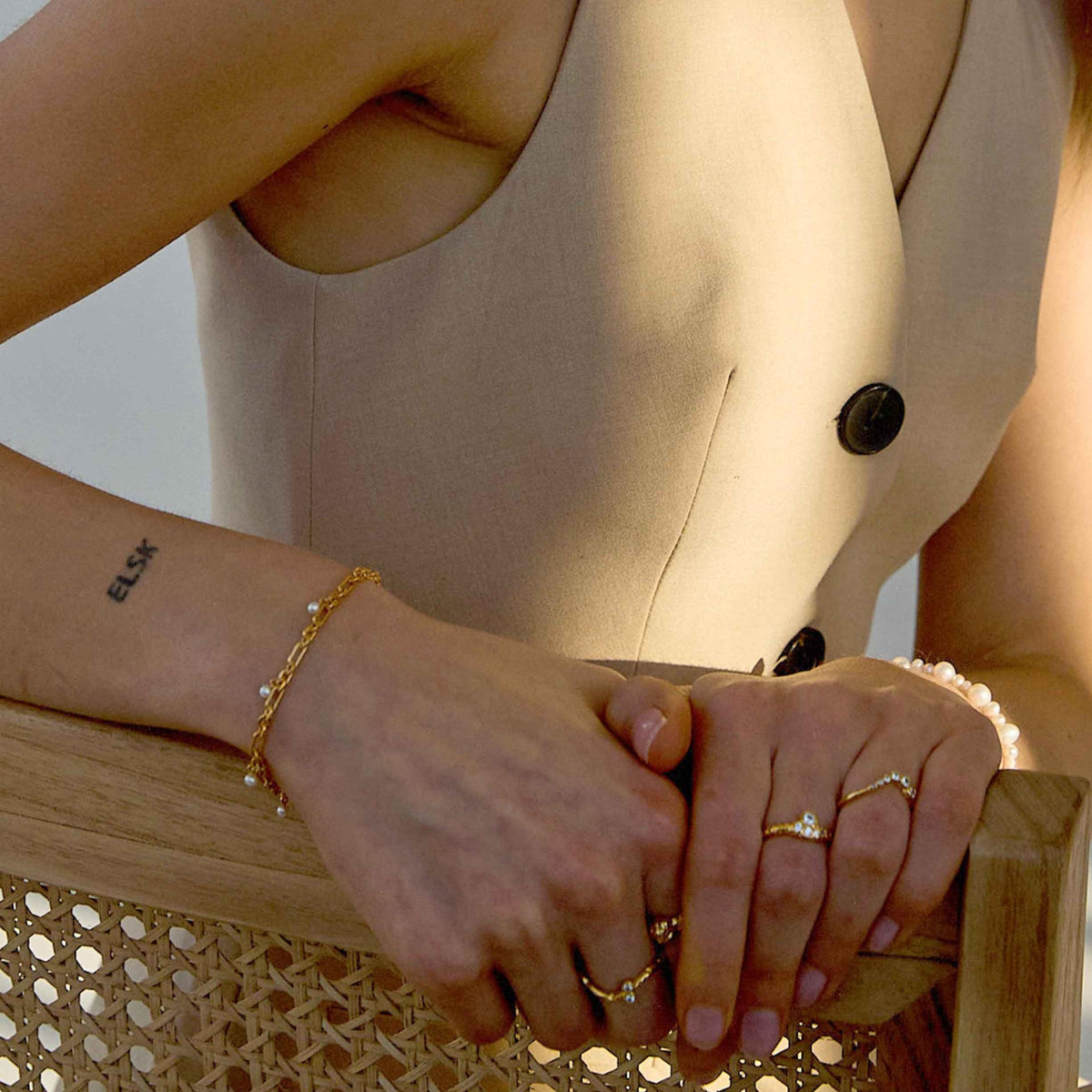 Hultquist Copenhagen Lainey Forgyldt Armbånd – S08591G